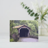 Kurtz Mill Covered Bridge Lancaster Pennsylvania Briefkaart (Staand voorkant)