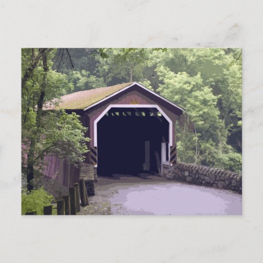 Kurtz Mill Covered Bridge Lancaster Pennsylvania Briefkaart (Voorkant)