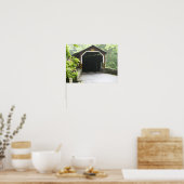 Kurtz Mill Houten Overdekte Brug Lancaster Penn Poster (Keuken)