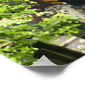 Kurtz Mill Wooden Covered Bridge Lancaster Penn Poster (Hoek)