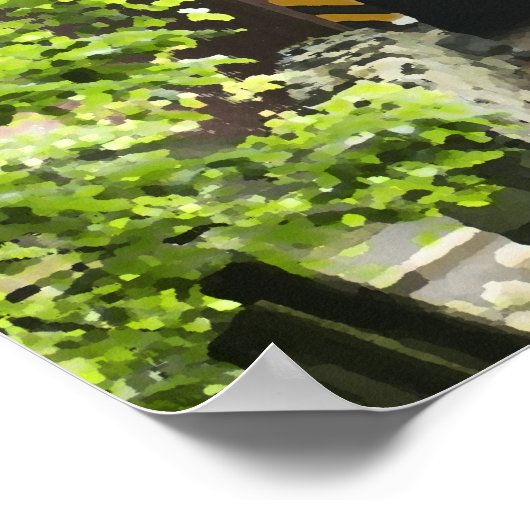 Kurtz Mill Wooden Covered Bridge Lancaster Penn Poster (Hoek)