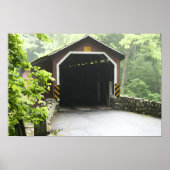 Kurtz Mill Wooden Covered Bridge Lancaster Penn Poster (Voorkant)