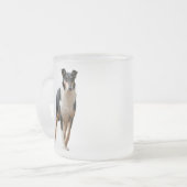 Kurzhaar Collie Matglas Koffiemok (Voorkant links)