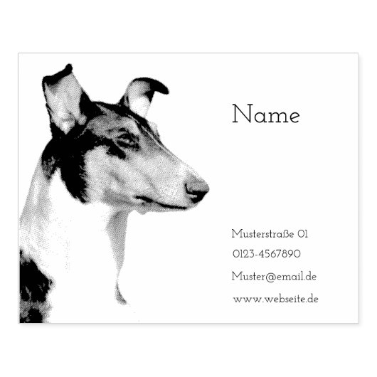 Kurzhaar Collie Rubberstempel (Afrduk)