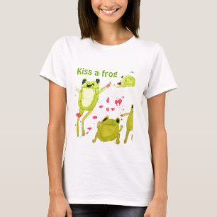 Kus a frog environmental slogan Cute frog T-shirt