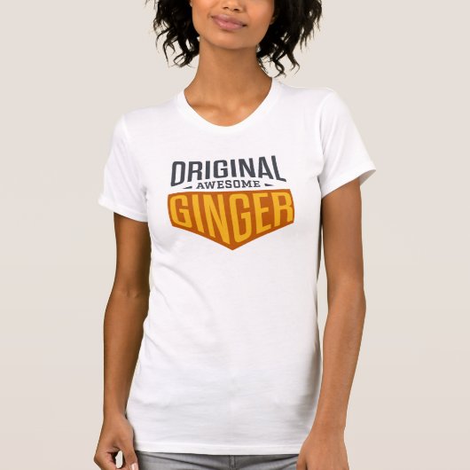 Kus A Ginger Day - Oorspronkelijke Geweldige gembe T-shirt (Voorkant)