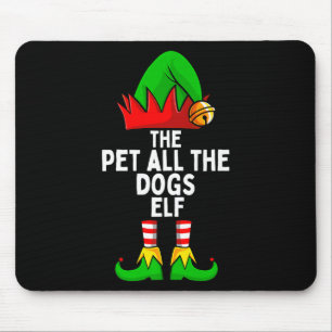 Kus Alle Honden Elf Bijpassende Familie Kerst Voor Muismat