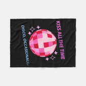 Kus Altijd Disco Af en Toe Design Fleece Deken (Voorkant (Horizontaal))