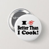 Kus beter dan koken ronde button 5,7 cm (Voorkant /achterkant)
