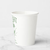 Kus Bruidsmeisje Modern Cocktailfeest Groen Papieren Bekers (Links)