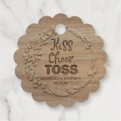 Kus Cheer Toss Bruiloft Petals Toss Bedankjes Labels (Achterkant)