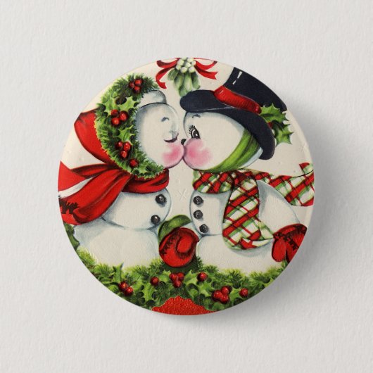  Kus Crhistmas Ronde Button 5,7 Cm (Voorkant)