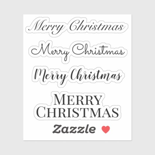 Kus-Cut Custom Greeting x4 #3 (pretkerst) S Sticker (Vel)