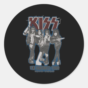 Kus de afscheidstour ronde sticker