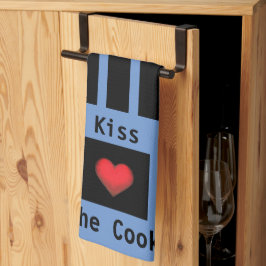 Kus de  blauwe keukenhanddoek van Cook