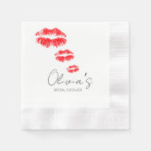 Kus de bruid gedag bruidsfeest servet (Voorkant)