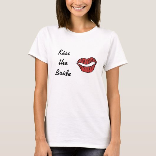 Kus de bruid t-shirt (Voorkant)