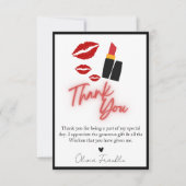 Kus de bruid vaarwel bruidsfeest bedankkaart (Voorkant)