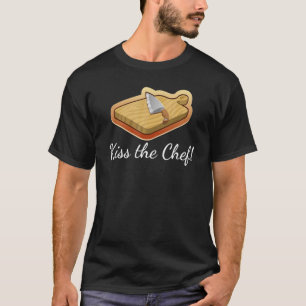 Kus de Chef Cook Cutting Board Kitchen Knife T-shirt
