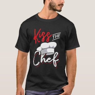 Kus de chef-kok voor keuken in keuken t-shirt