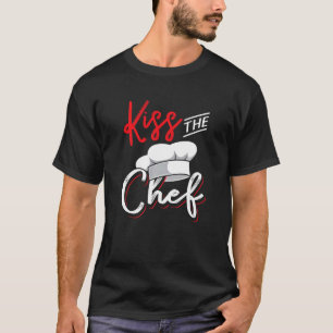 Kus de chef-kok voor keuken in keuken t-shirt