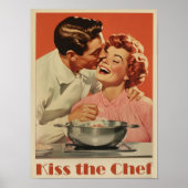 Kus De Chef Print Cooking Art Printbare Keuken (Voorkant)