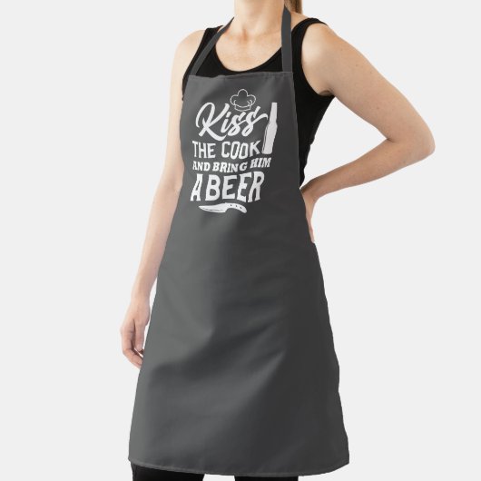 Kus de Cook en breng hem een bier Schort (Insitu)