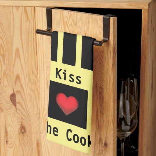 Kus de Cook Gele keukenhanddoek (Derde Gevouwen)
