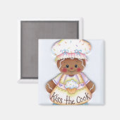 Kus de Cook Gingerbread Chef Magnet (Voorkant / Achterkant)