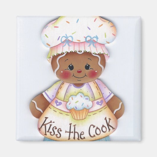 Kus de Cook Gingerbread Chef Magnet (Voorkant)