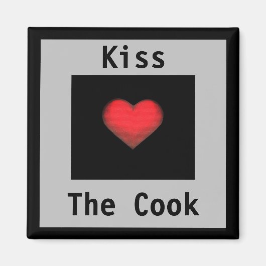 Kus de Cook Grey & Black Magnet (Voorkant)