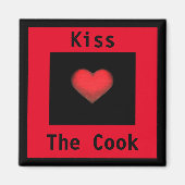 Kus de Cook Red & Black Magnet (Voorkant)