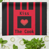 Kus de Cook Red Kitchen Towel Theedoek (Gevouwen)