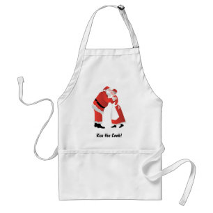 Kus de Cook! Santa Claus Apron Standaard Schort