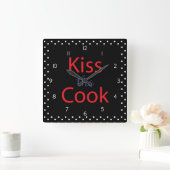 Kus de Cook Vierkante Klok (Huis)