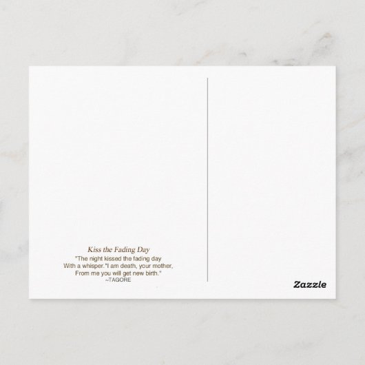 Kus de Fading Day Briefkaart (Achterkant)