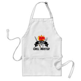 Kus de Grill Master Vlammend Hart Steak BBQ Standaard Schort