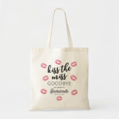 Kus De Juffrouw Af Afscheidsfeest Bruid Tote Bag (Voorkant)