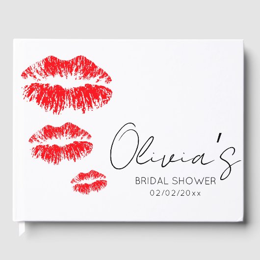 Kus de juffrouw gedag bruidsfeest gastenboek (Voorkant)