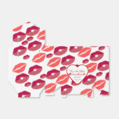 Kus de juffrouw gedag valentijnsdag bruids douche bedankdoosjes (Uitgevouwen)