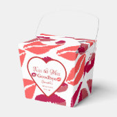 Kus de juffrouw gedag valentine bruidsfeest bedankdoosjes (Voorkant Zijde)