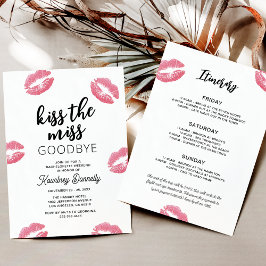 Kus de juffrouw goed af vrijgezellenweekend kaart