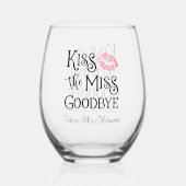 Kus De Juffrouw Totziens Bruid Van Eens Wijnglas Zonder Voet (Achterkant)