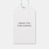 Kus de juffrouw vaarwel Bruidsfeest Tag, Kraft Cadeaulabel (Achterkant)