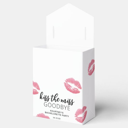 Kus De Juffrouw Vaarwel Meisjesavond Bedankdoosjes (Geopend)