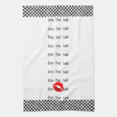 Kus de keukenhanddoek (Verticaal)