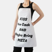 Kus de kok ... en breng misschien pizza - grappig  schort (Insitu)