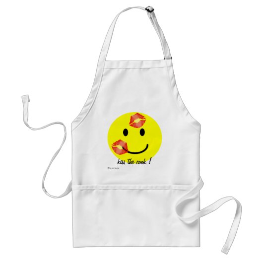 Kus de kok FACE CHRISTMAS APRON Standaard Schort (Voorkant)