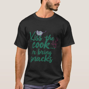 Kus de kok, Grappige Keuken Citaat Print T-shirt