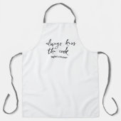 Kus de kok, keuken uitdrukkingen gepersonaliseerd schort (Voorkant)